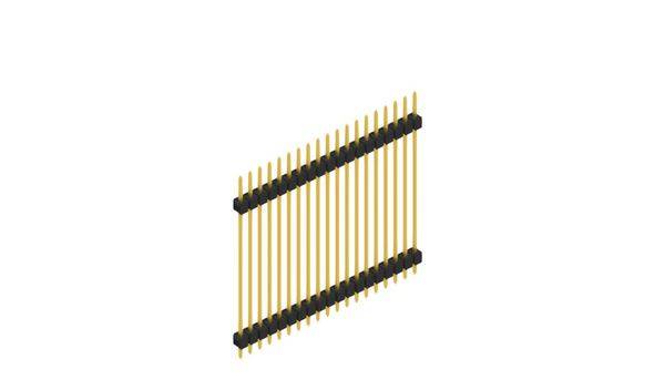 Fischer Elektronik Stiftleiste (Standard) Anzahl Reihen: 1 SL536019G 10St.