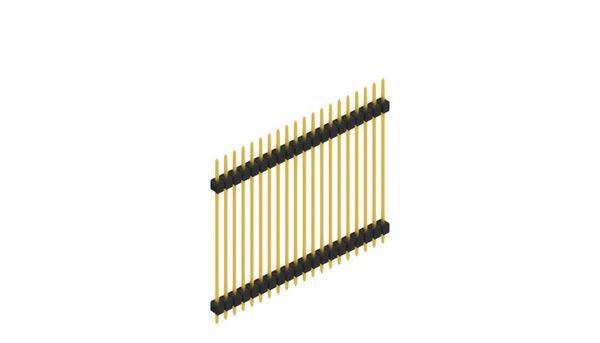 Fischer Elektronik Stiftleiste (Standard) Anzahl Reihen: 1 SL536020G 10St.