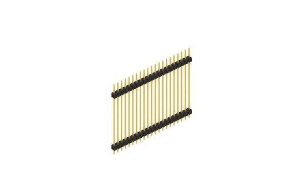 Fischer Elektronik Stiftleiste (Standard) Anzahl Reihen: 1 SL536021G 10St.