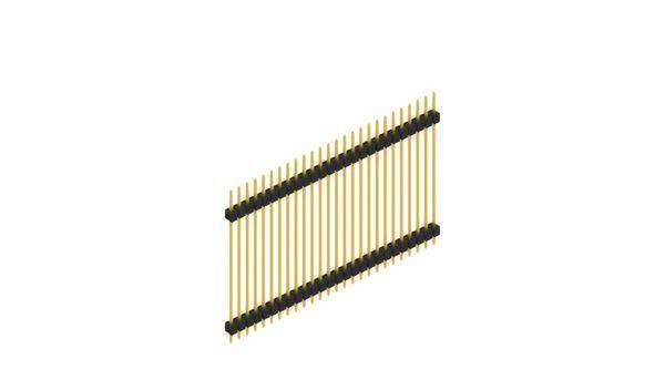 Fischer Elektronik Stiftleiste (Standard) Anzahl Reihen: 1 SL536026G 10St.