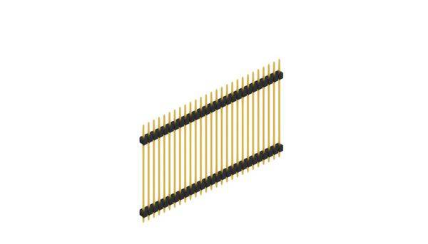 Fischer Elektronik Stiftleiste (Standard) Anzahl Reihen: 1 SL536027G 10St.