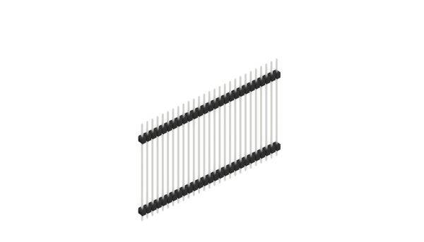 Fischer Elektronik Stiftleiste (Standard) Anzahl Reihen: 1 SL536027Z 10St.