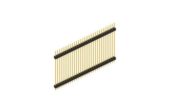 Fischer Elektronik Stiftleiste (Standard) Anzahl Reihen: 1 SL536029G 10St.