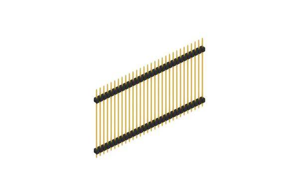 Fischer Elektronik Stiftleiste (Standard) Anzahl Reihen: 1 SL536030G 10St.