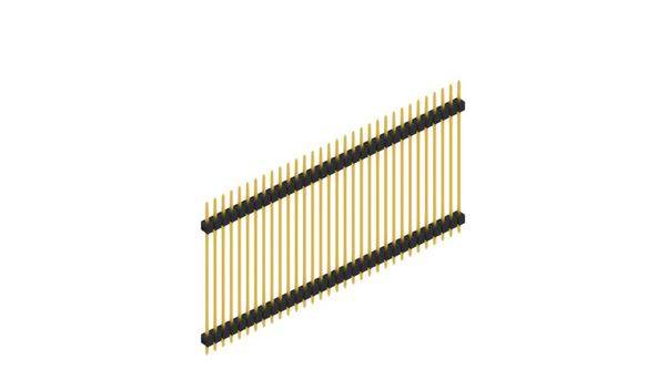 Fischer Elektronik Stiftleiste (Standard) Anzahl Reihen: 1 SL536032G 10St.