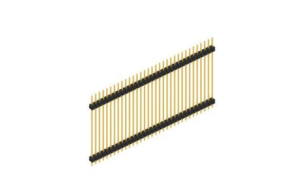 Fischer Elektronik Stiftleiste (Standard) Anzahl Reihen: 1 SL536033G 10St.