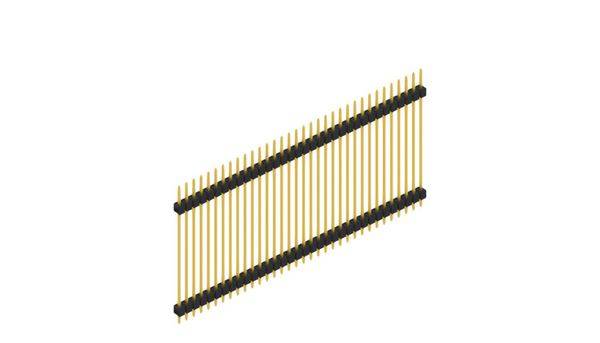 Fischer Elektronik Stiftleiste (Standard) Anzahl Reihen: 1 SL536034G 10St.