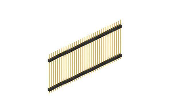 Fischer Elektronik Stiftleiste (Standard) Anzahl Reihen: 1 SL536035G 10St.