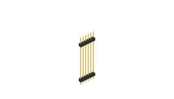 Fischer Elektronik Stiftleiste (Standard) Anzahl Reihen: 1 10056963 10St.