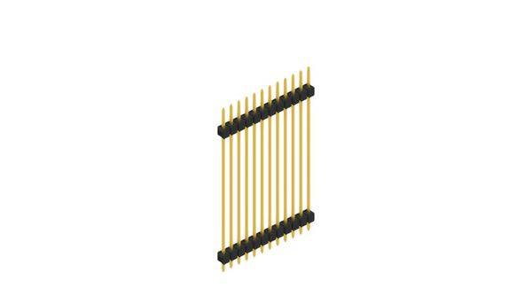 Fischer Elektronik Stiftleiste (Standard) Anzahl Reihen: 1 SL541512G 10St.