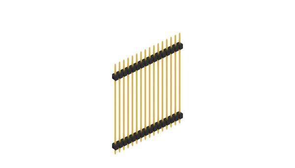 Fischer Elektronik Stiftleiste (Standard) Anzahl Reihen: 1 SL541516G 10St.