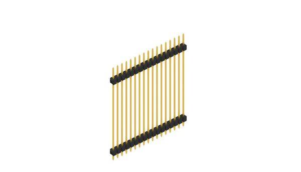 Fischer Elektronik Stiftleiste (Standard) Anzahl Reihen: 1 SL541517G 10St.