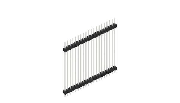 Fischer Elektronik Stiftleiste (Standard) Anzahl Reihen: 1 10057007 10St.
