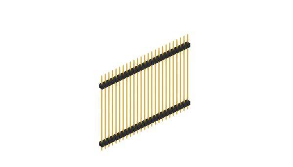 Fischer Elektronik Stiftleiste (Standard) Anzahl Reihen: 1 SL541525G 10St.