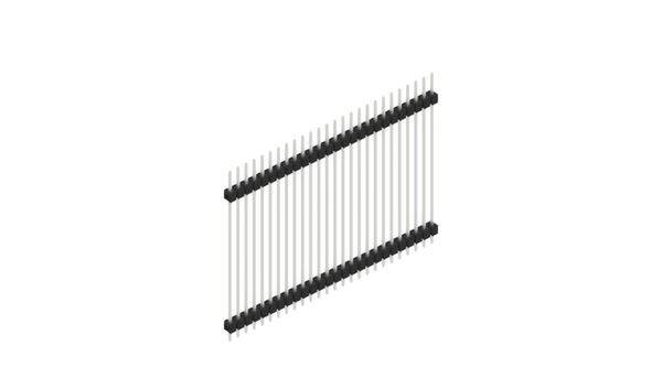 Fischer Elektronik Stiftleiste (Standard) Anzahl Reihen: 1 SL541526Z 10St.