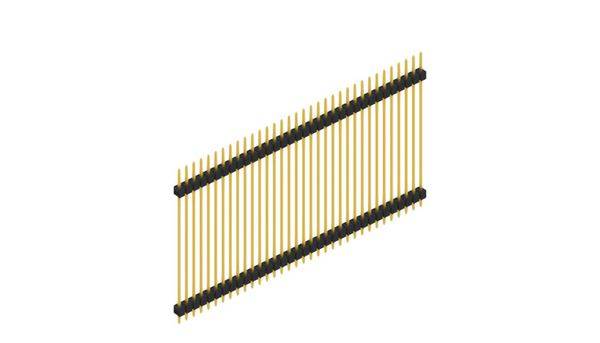 Fischer Elektronik Stiftleiste (Standard) Anzahl Reihen: 1 SL541534G 10St.