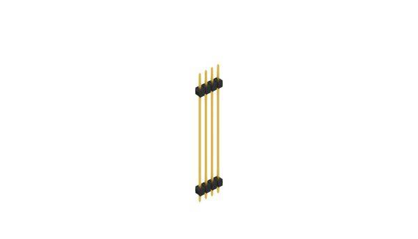 Fischer Elektronik Stiftleiste (Standard) Anzahl Reihen: 1 SL54154G 10St.