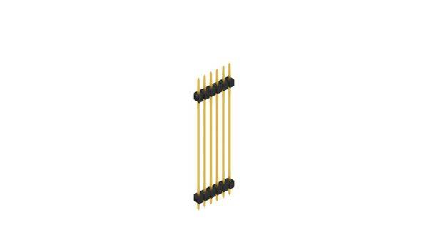 Fischer Elektronik Stiftleiste (Standard) Anzahl Reihen: 1 10148466 10St.