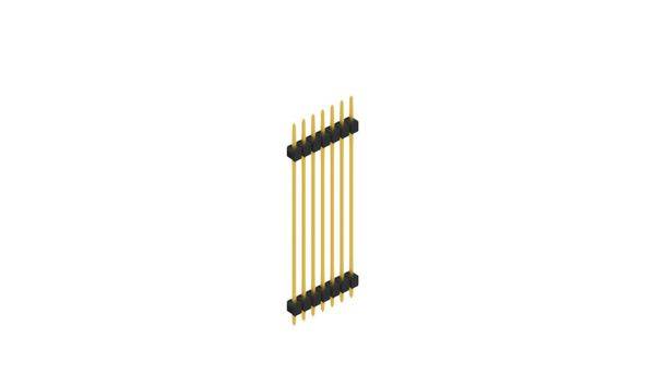Fischer Elektronik Stiftleiste (Standard) Anzahl Reihen: 1 SL54157G 10St.