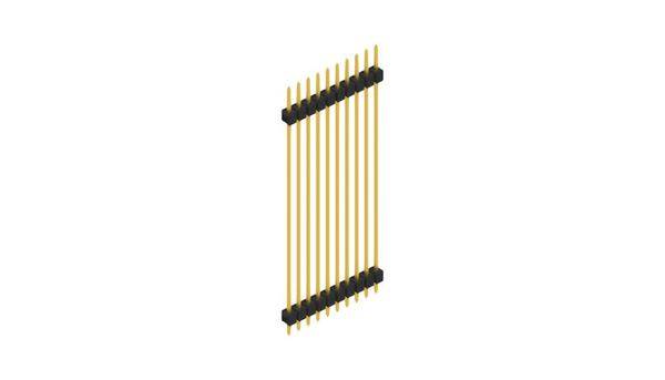 Fischer Elektronik Stiftleiste (Standard) Anzahl Reihen: 1 SL552510G 10St.