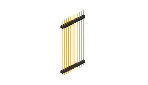 Fischer Elektronik Stiftleiste (Standard) Anzahl Reihen: 1 SL552511G 10St.