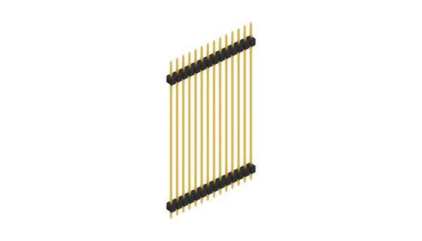 Fischer Elektronik Stiftleiste (Standard) Anzahl Reihen: 1 SL552514G 10St.