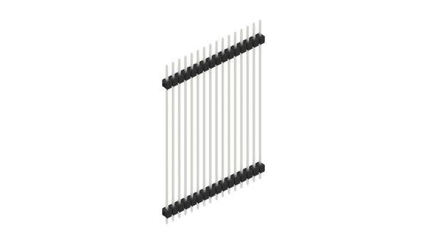 Fischer Elektronik Stiftleiste (Standard) Anzahl Reihen: 1 10057030 10St.