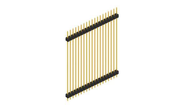 Fischer Elektronik Stiftleiste (Standard) Anzahl Reihen: 1 SL552519G 10St.