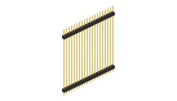Fischer Elektronik Stiftleiste (Standard) Anzahl Reihen: 1 10057033 10St.