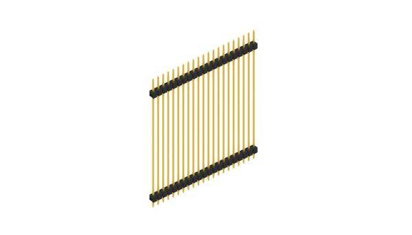 Fischer Elektronik Stiftleiste (Standard) Anzahl Reihen: 1 SL552521G 10St.