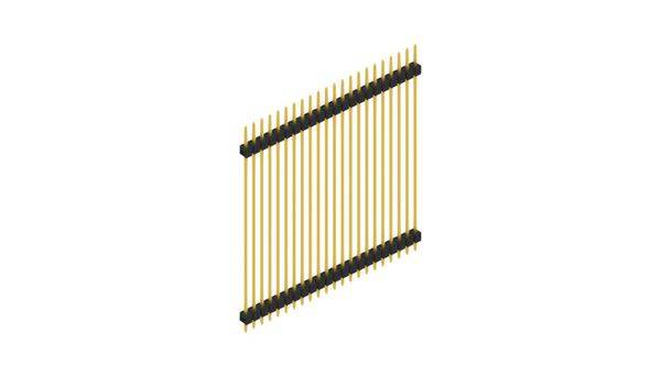 Fischer Elektronik Stiftleiste (Standard) Anzahl Reihen: 1 SL552522G 10St.