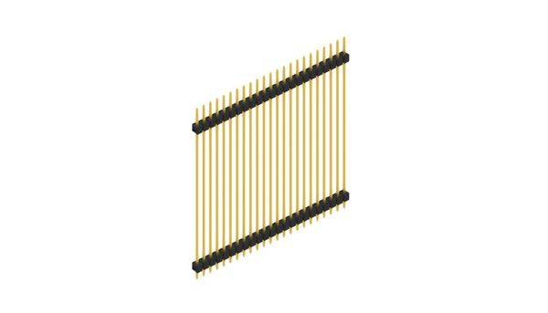 Fischer Elektronik Stiftleiste (Standard) Anzahl Reihen: 1 SL552523G 10St.