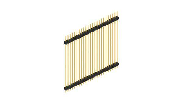Fischer Elektronik Stiftleiste (Standard) Anzahl Reihen: 1 SL552524G 10St.