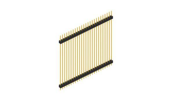 Fischer Elektronik Stiftleiste (Standard) Anzahl Reihen: 1 SL552525G 10St.