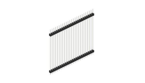 Fischer Elektronik Stiftleiste (Standard) Anzahl Reihen: 1 SL552525Z 10St.
