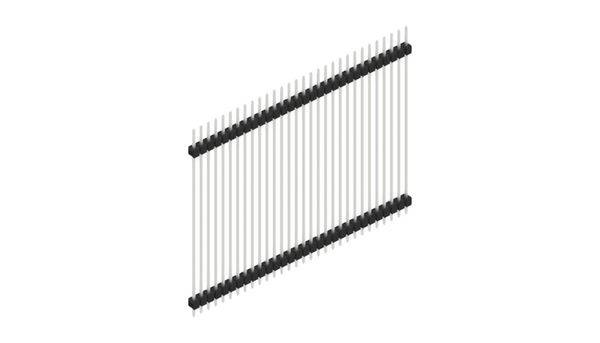 Fischer Elektronik Stiftleiste (Standard) Anzahl Reihen: 1 SL552530Z 10St.