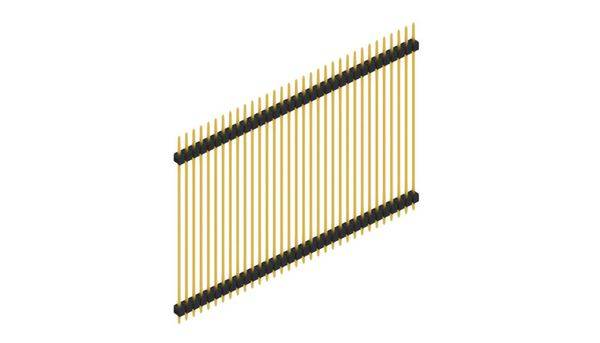 Fischer Elektronik Stiftleiste (Standard) Anzahl Reihen: 1 SL552533G 10St.