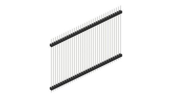 Fischer Elektronik Stiftleiste (Standard) Anzahl Reihen: 1 SL552534Z 10St.