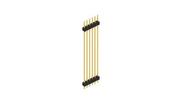 Fischer Elektronik Stiftleiste (Standard) Anzahl Reihen: 1 SL55256G 10St.