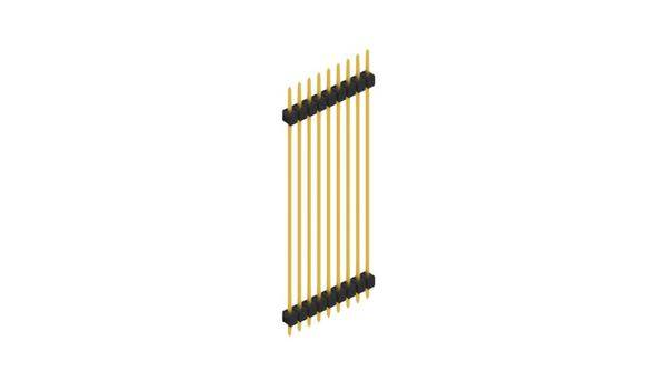 Fischer Elektronik Stiftleiste (Standard) Anzahl Reihen: 1 SL55259G 10St.