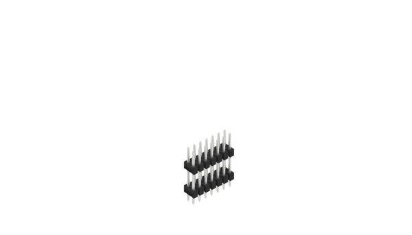 Fischer Elektronik Stiftleiste (Standard) Anzahl Reihen: 2 10057180 10St.