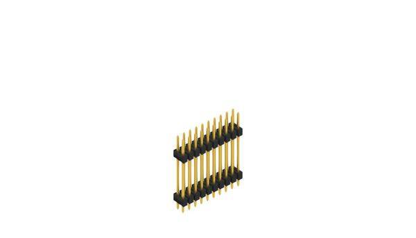 Fischer Elektronik Stiftleiste (Standard) Anzahl Reihen: 2 10057434 10St.