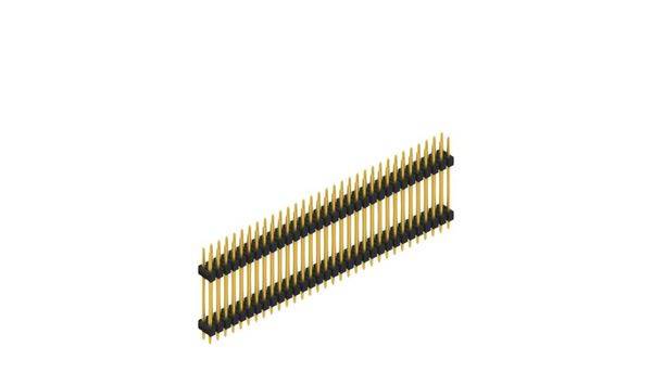 Fischer Elektronik Stiftleiste (Standard) Anzahl Reihen: 2 10057468 10St.