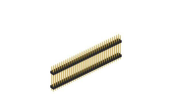 Fischer Elektronik Stiftleiste (Standard) Anzahl Reihen: 2 SL619768G 10St.