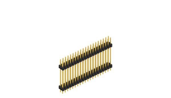 Fischer Elektronik Stiftleiste (Standard) Anzahl Reihen: 2 10057517 10St.