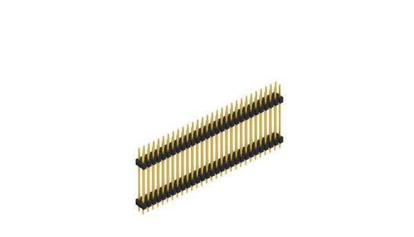 Fischer Elektronik Stiftleiste (Standard) Anzahl Reihen: 2 SL622358G 10St.