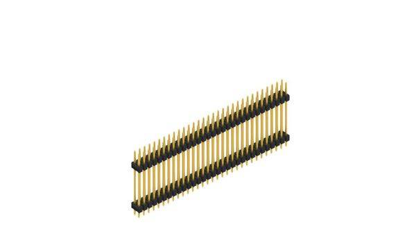 Fischer Elektronik Stiftleiste (Standard) Anzahl Reihen: 2 SL622362G 10St.