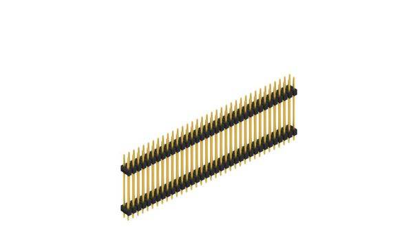 Fischer Elektronik Stiftleiste (Standard) Anzahl Reihen: 2 SL622370G 10St.