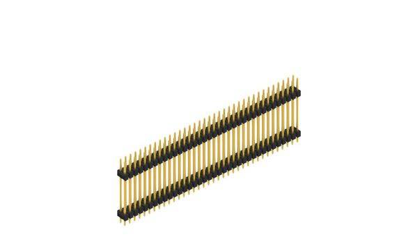 Fischer Elektronik Stiftleiste (Standard) Anzahl Reihen: 2 10057530 10St.