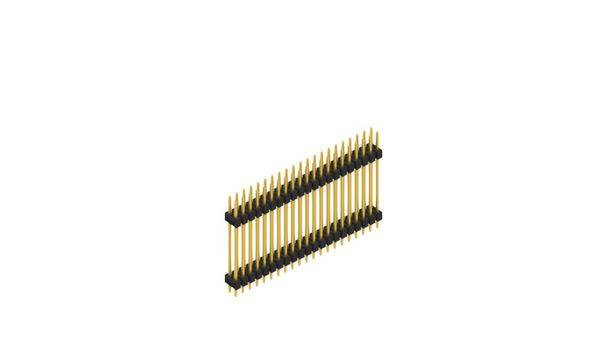 Fischer Elektronik Stiftleiste (Standard) Anzahl Reihen: 2 10057577 10St.